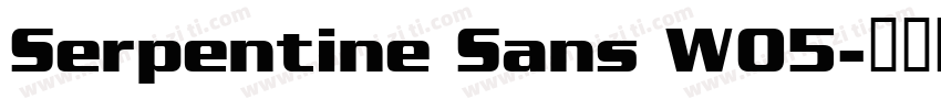Serpentine Sans W05字体转换